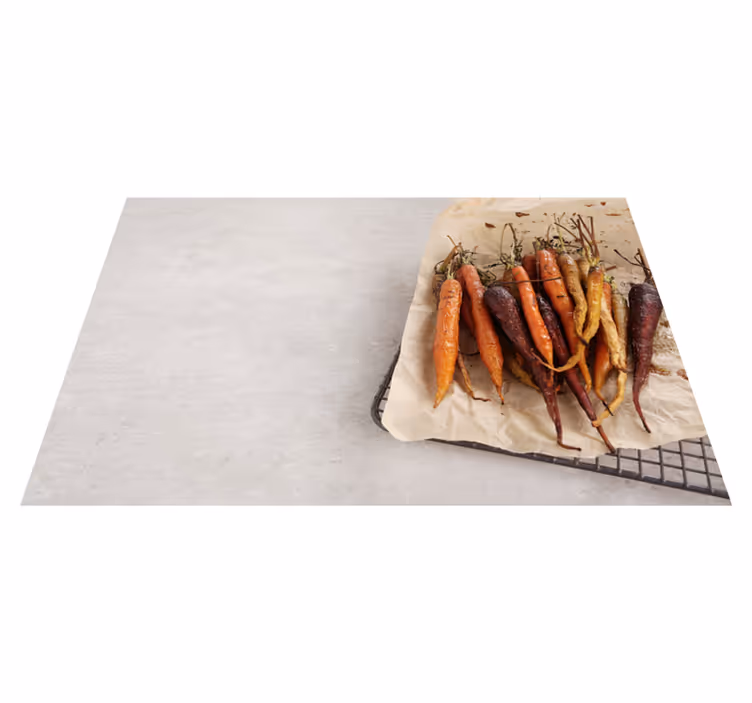 Placemats for restaurants roasted colorful carrots - TenStickers