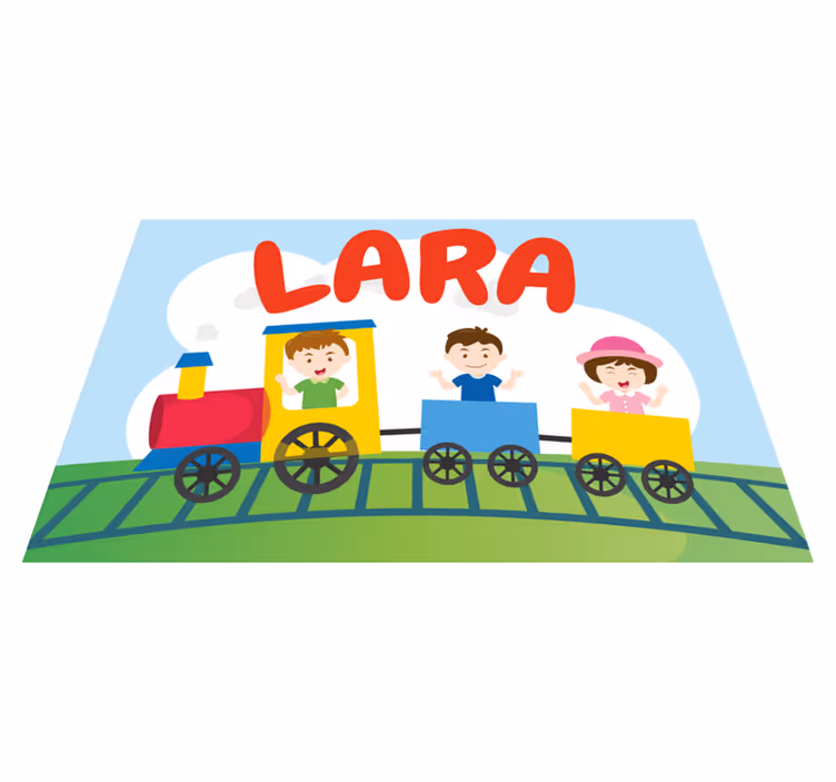 Children placemats train kids illustration - TenStickers