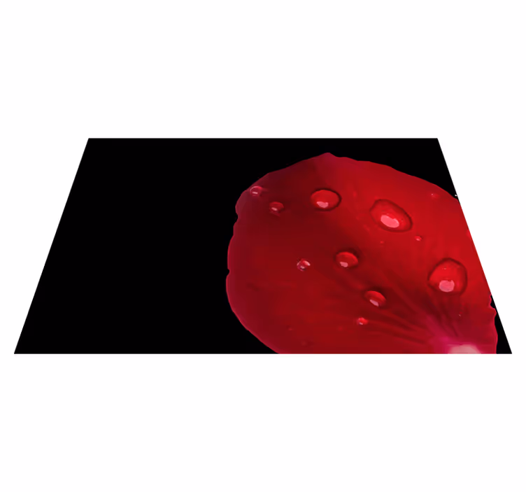 Textured placemats red petal surface - TenStickers