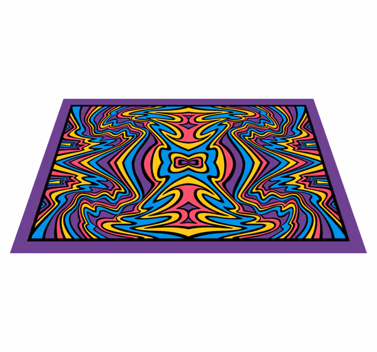 Original placemats colorful abstract swirls - TenStickers