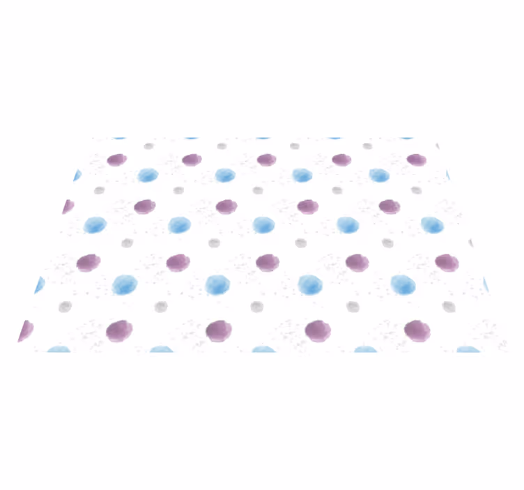 Textured placemats in colorful polka dots - TenStickers