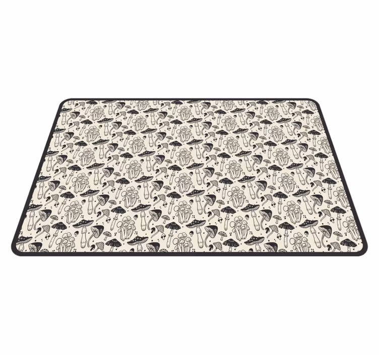 Original placemats mushroom pattern design - TenStickers
