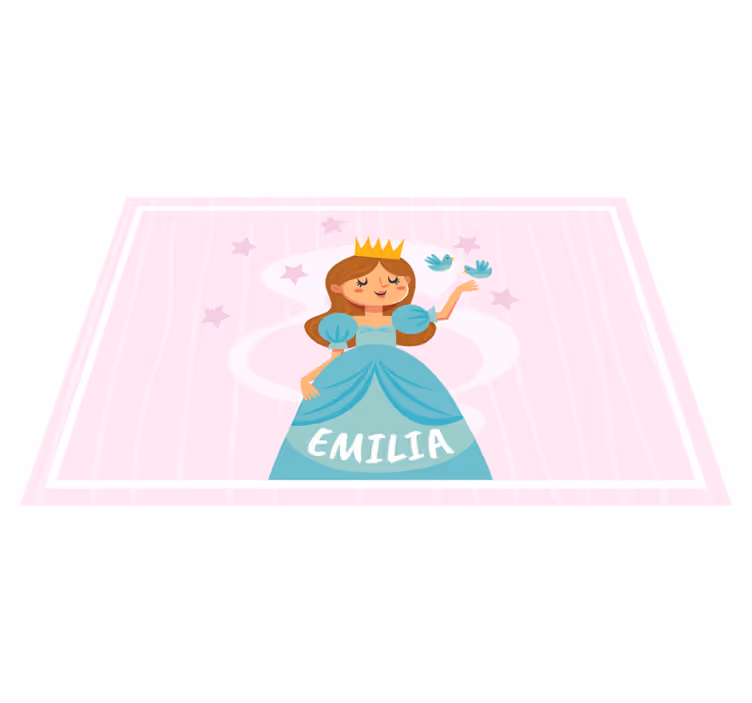 Children placemats princess character illustration - TenStickers