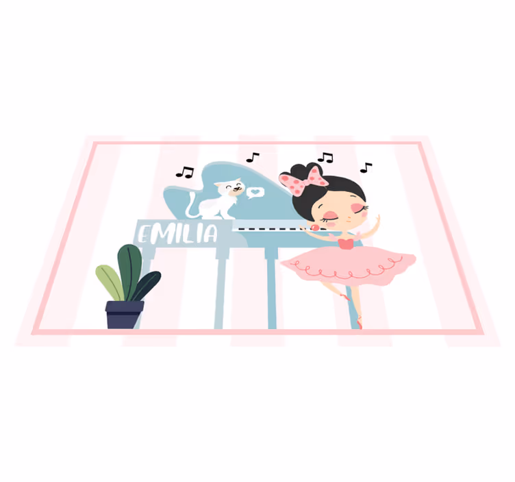 Children placemats ballet dancer design - TenStickers