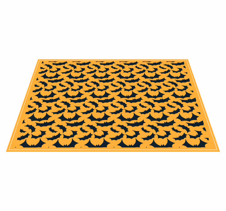 Halloween placemats with bat pattern design - TenStickers