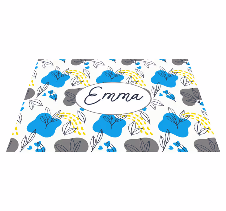 Personalised placemats custom blossom arrangement - TenStickers