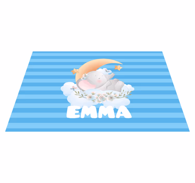 Children placemats with cute elephant design - TenStickers