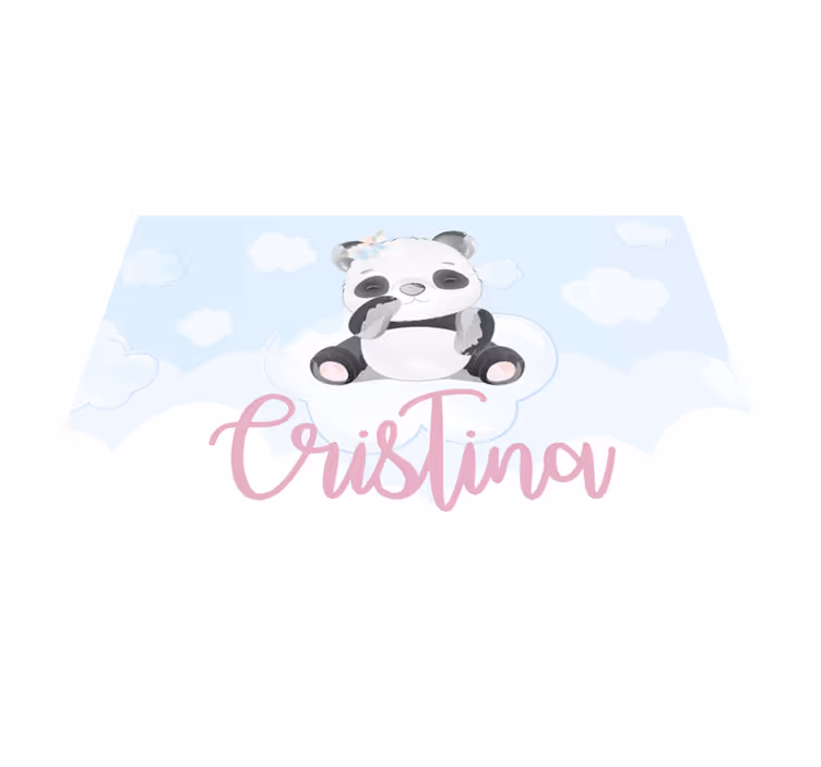 Children placemats cute panda design - TenStickers