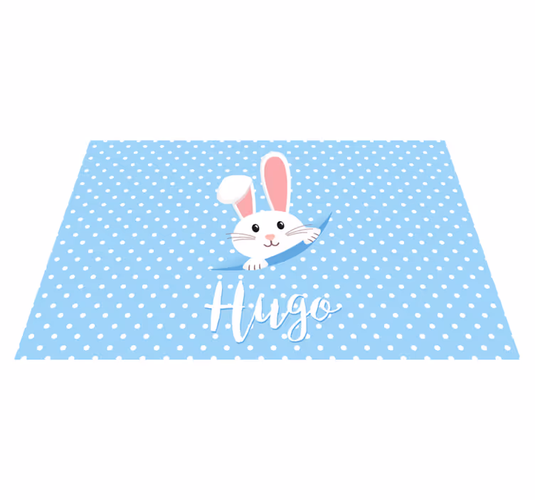 Children placemats cute bunny design - TenStickers