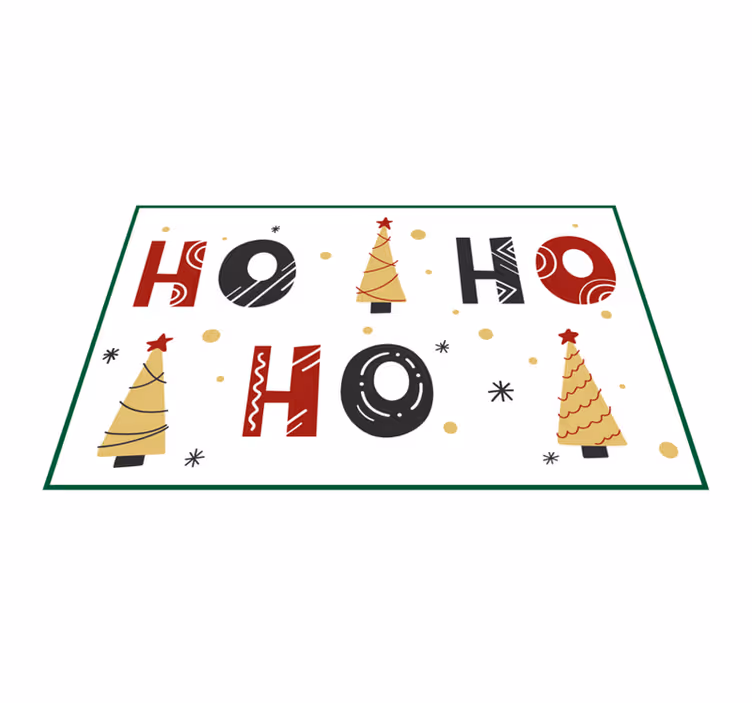 Christmas placemats with holiday tree design - TenStickers