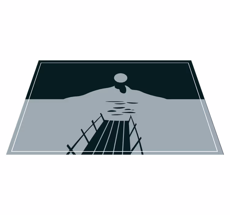 Modern placemats river crossing design - TenStickers