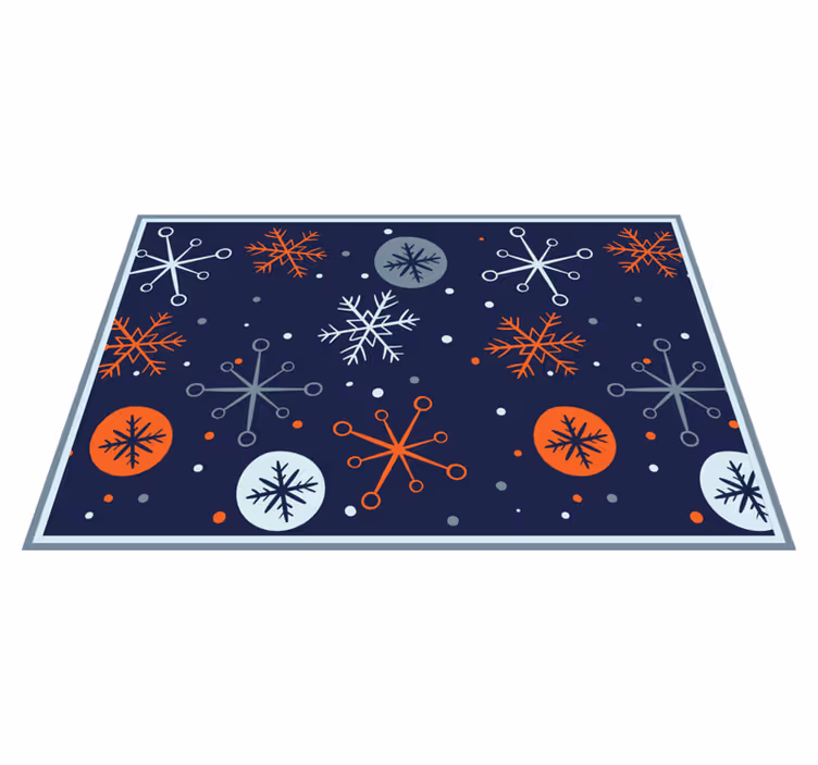 Christmas placemats with joyful snowflake designs - TenStickers