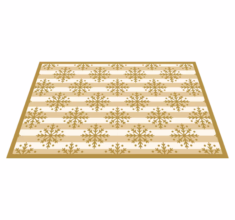 Christmas placemats with snowflake design overlay - TenStickers