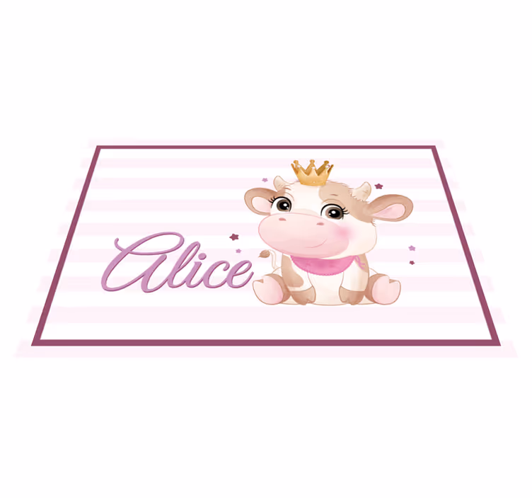Children placemats cute cow design - TenStickers