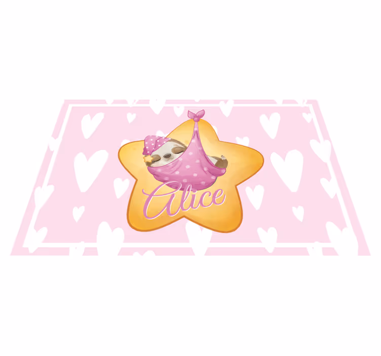 Children placemats sloth in star - TenStickers