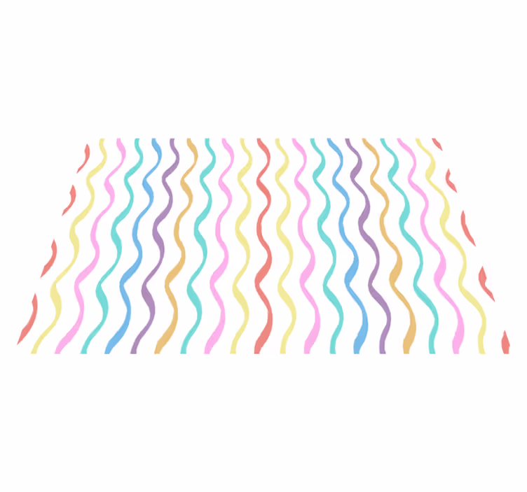 Textured placemats with wavy pattern design - TenStickers