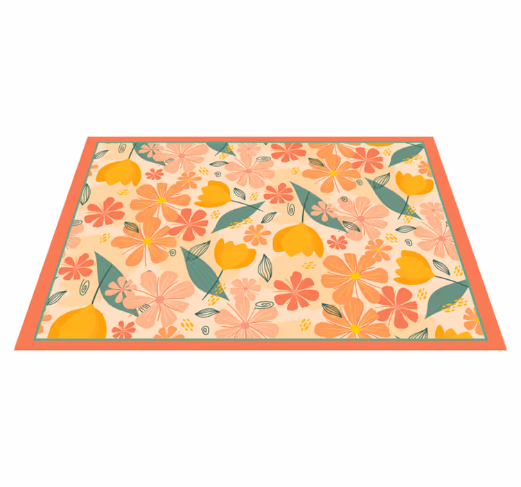 Original placemats floral design mat - TenStickers