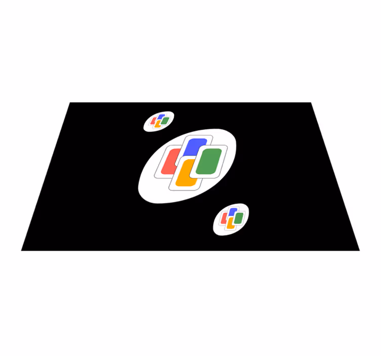 Original placemats vibrant geometric shapes - TenStickers