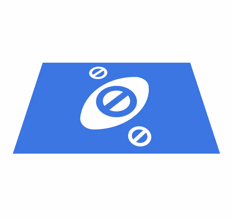 Modern placemats minimalist blue design - TenStickers