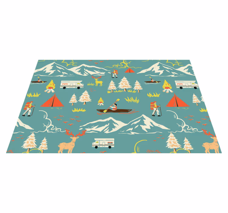 Children placemats outdoor adventure theme - TenStickers