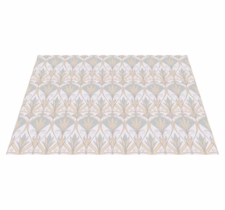 Textured placemats elegant floral design - TenStickers