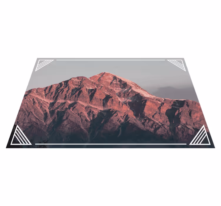 Modern placemats mountain landscape tranquility - TenStickers