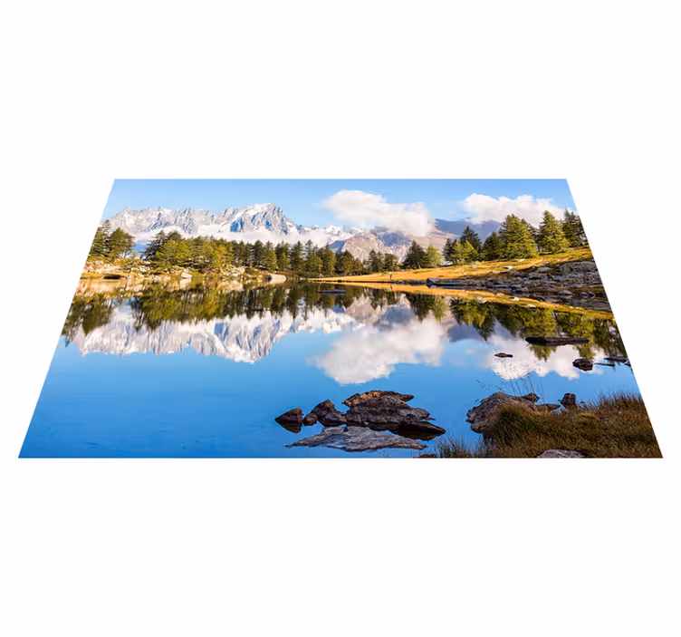 Modern placemats scenic mountain landscape design - TenStickers
