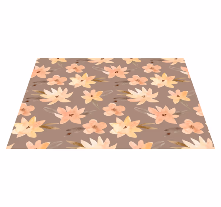 Original placemats with floral motif background - TenStickers