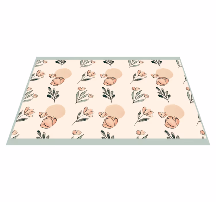 Original placemats floral motif design - TenStickers