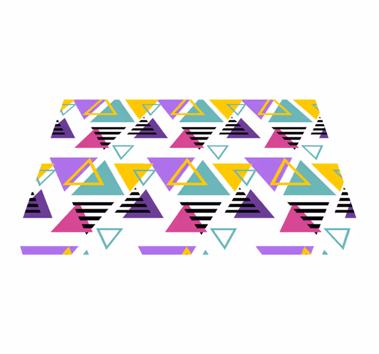 Modern placemats colorful geometric triangles - TenStickers
