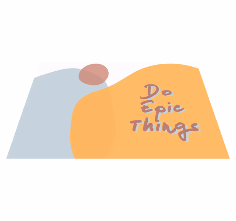 Epic things quote placemats - TenStickers