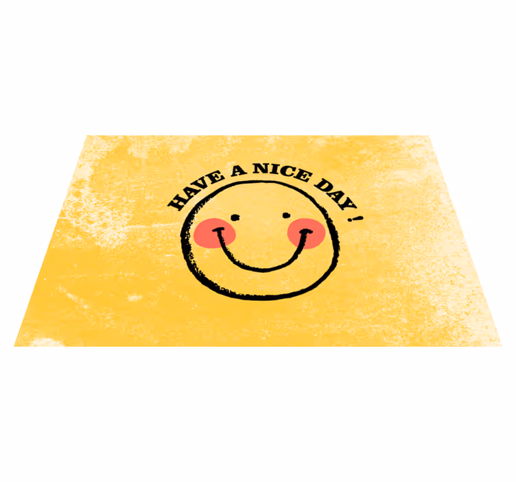 Smiling face quote quote placemats - TenStickers