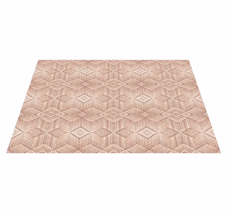 Textured placemats with geometric wood design - TenStickers