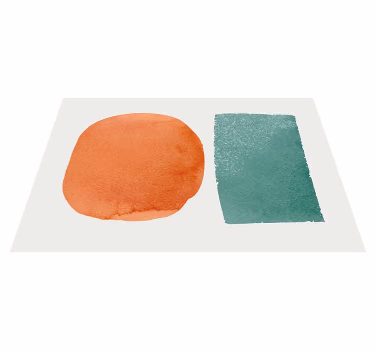 Textured placemats in abstract color blots - TenStickers