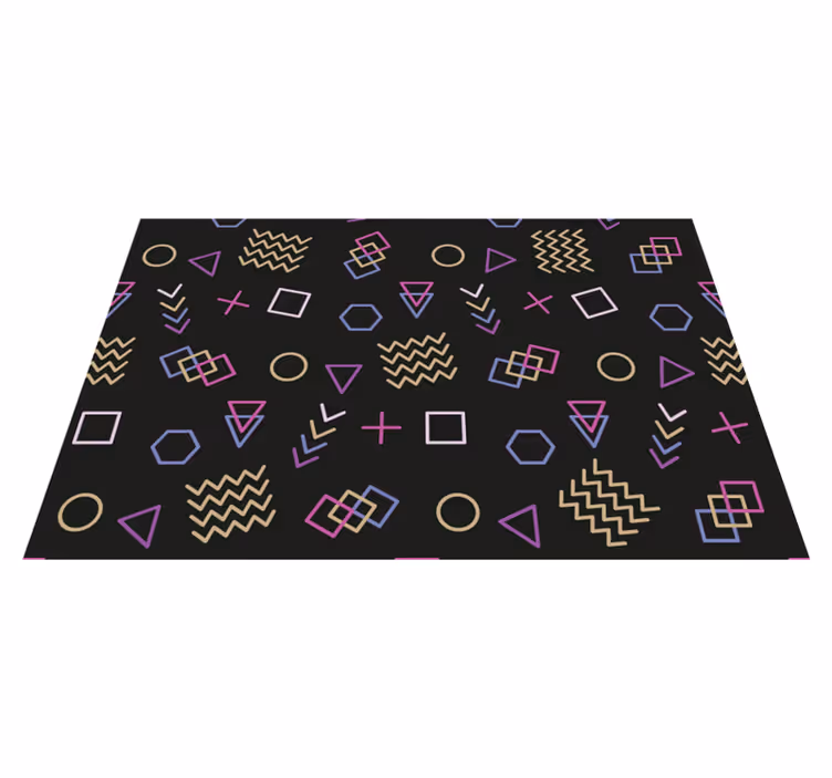 Modern placemats with geometric pattern designs - TenStickers