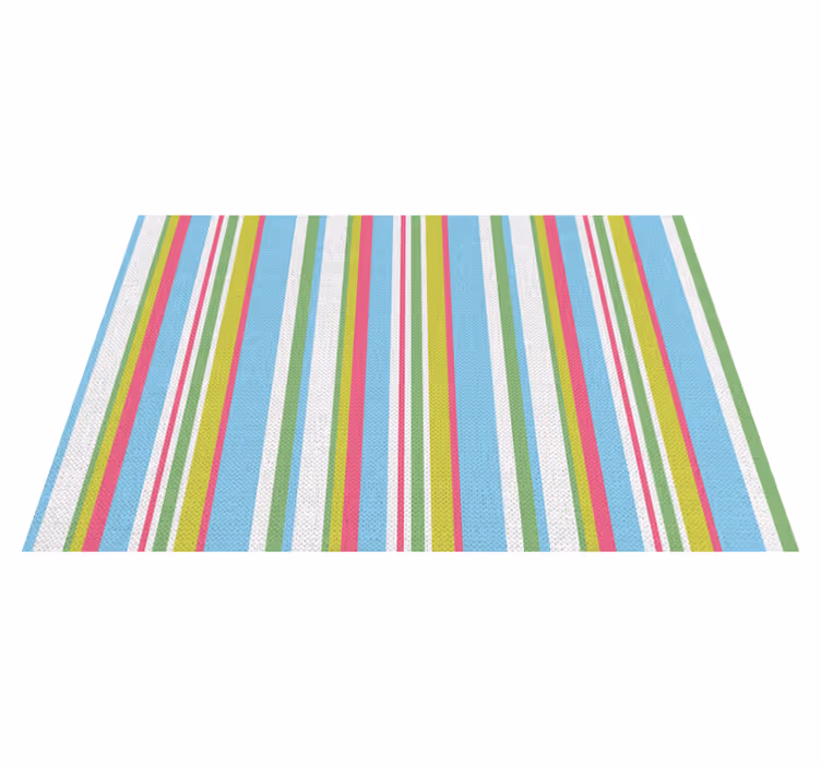Textured placemats with colorful striped surface - TenStickers