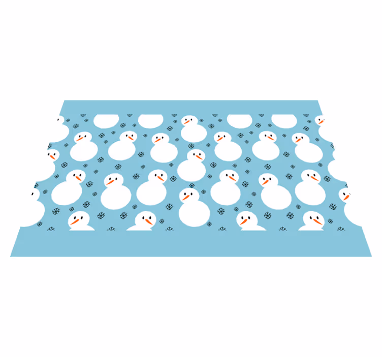 Christmas placemats snowman winter design - TenStickers