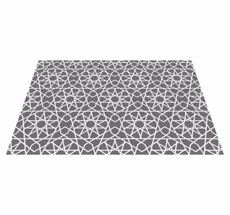 Gray Arabian style original vinyl placemats - TenStickers