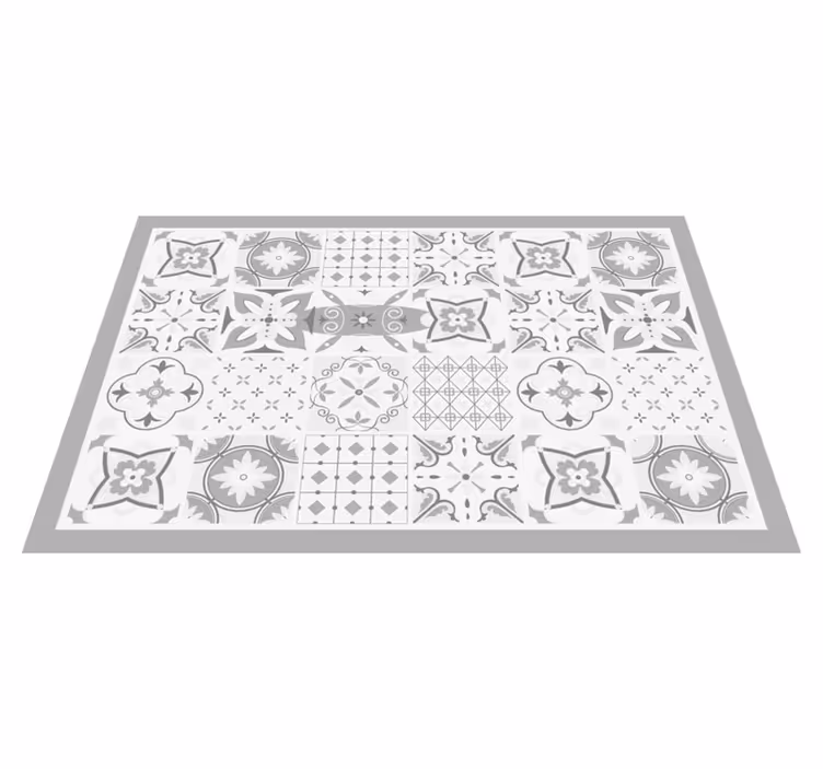 Textured placemats with elegant monochrome designs - TenStickers