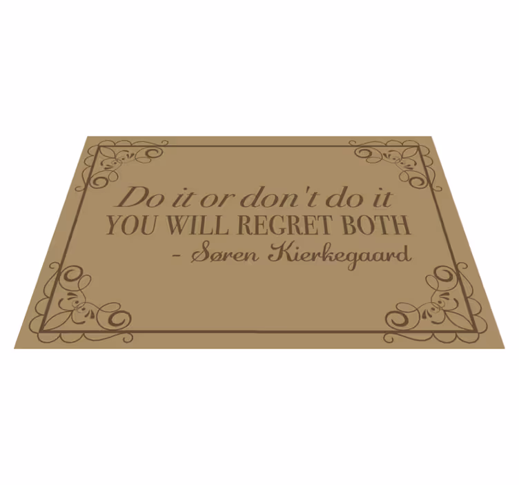 Quote placemats inspirational quote reminder - TenStickers