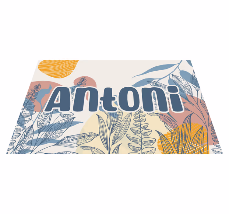 Original placemats with stylish name design - TenStickers