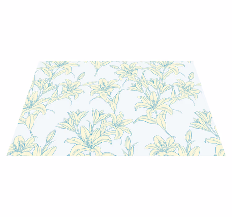Textured placemats with elegant plant inspired style - TenStickers