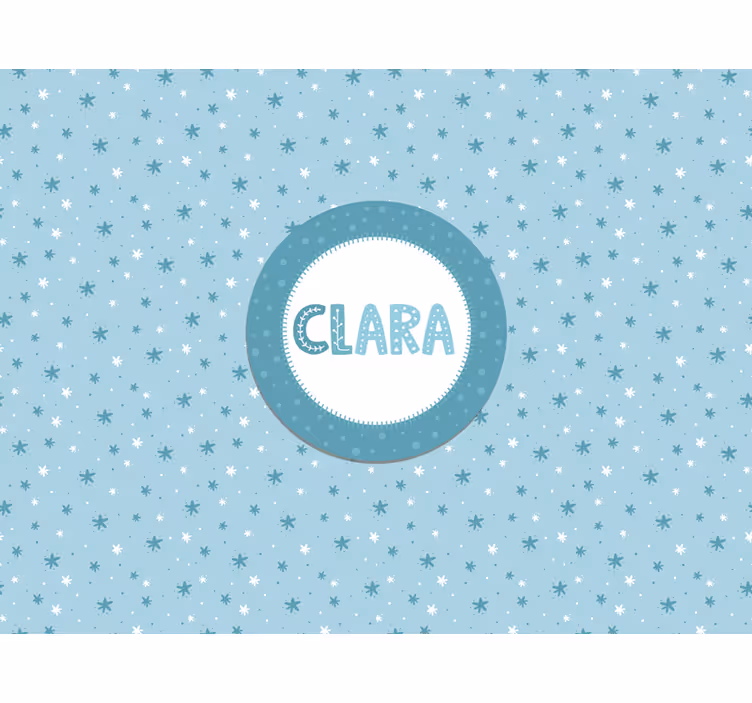 Stars pattern nursery wall mural - TenStickers