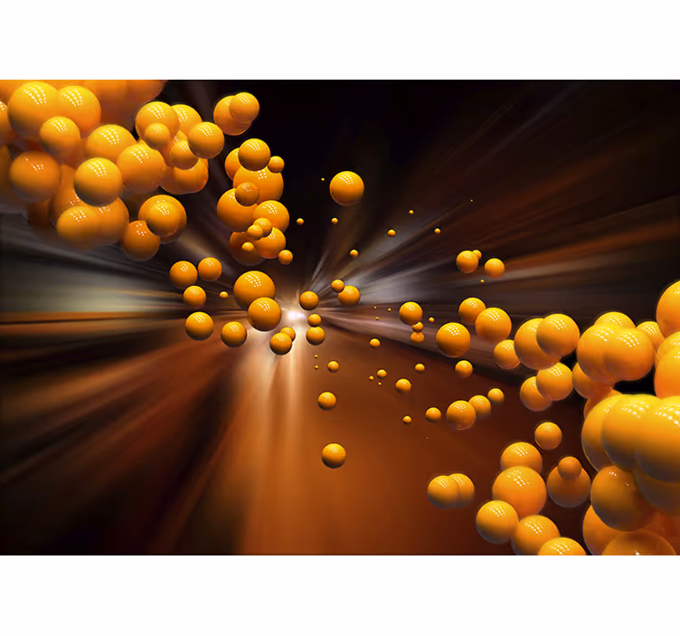 Vibrant Spherical Explosion wall mural 3d - TenStickers