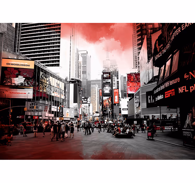 Urban Cityscape Scene wall mural new york - TenStickers