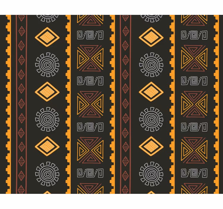 African wall mural south african tribal design - TenStickers