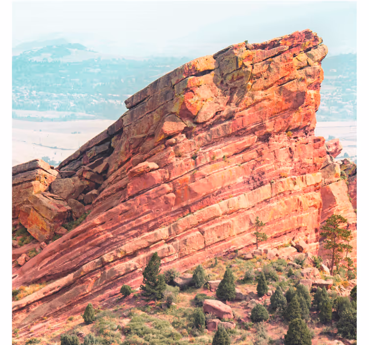 Desert wall mural rock formation aesthetic art - TenStickers