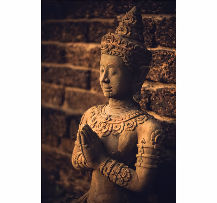 Wall mural buddha figurine art decor - TenStickers