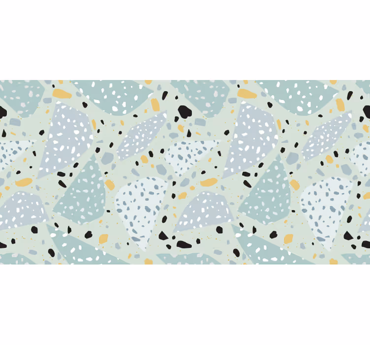 Wall mural bathroom geometric terrazzo - TenStickers