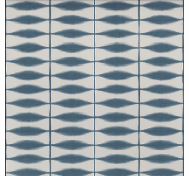 Wall mural bathroom shibori denim design - TenStickers